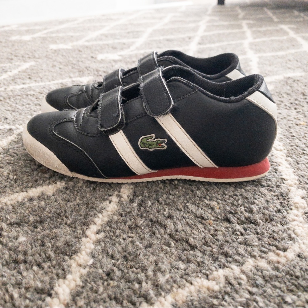 Little Boys LACOSTE sneakers size 11.5